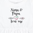 thumbnail image 4 of Inktastic Nana and Papa Love Me Heart Grandchild Girls Baby Dress, 4 of 5