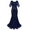 Navy Blue, variant on Women's Evening Dress 1920s Sequin Mermaid Hem Maxi Long Formal Ball Gown