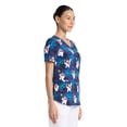 thumbnail image 2 of Warner Bros. Frosty The Snowman Too Cool For Yule Women's V-Neck Print Scrub Top, Sizes XS-3XL, 2 of 6