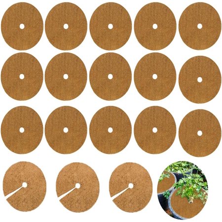 Tree Liners LZMY 20 Pieces 30 cm/11.8 inch Coconut Fibers Mulch Ring Tree Protector ...
