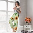 thumbnail image 5 of Pajama Pants Women - Tropical Papaya leaf Soft Breathable Sleep & Lounge Pants for Women, Comfy Casual Pj Pants Bottoms with Pockets, 5 of 7