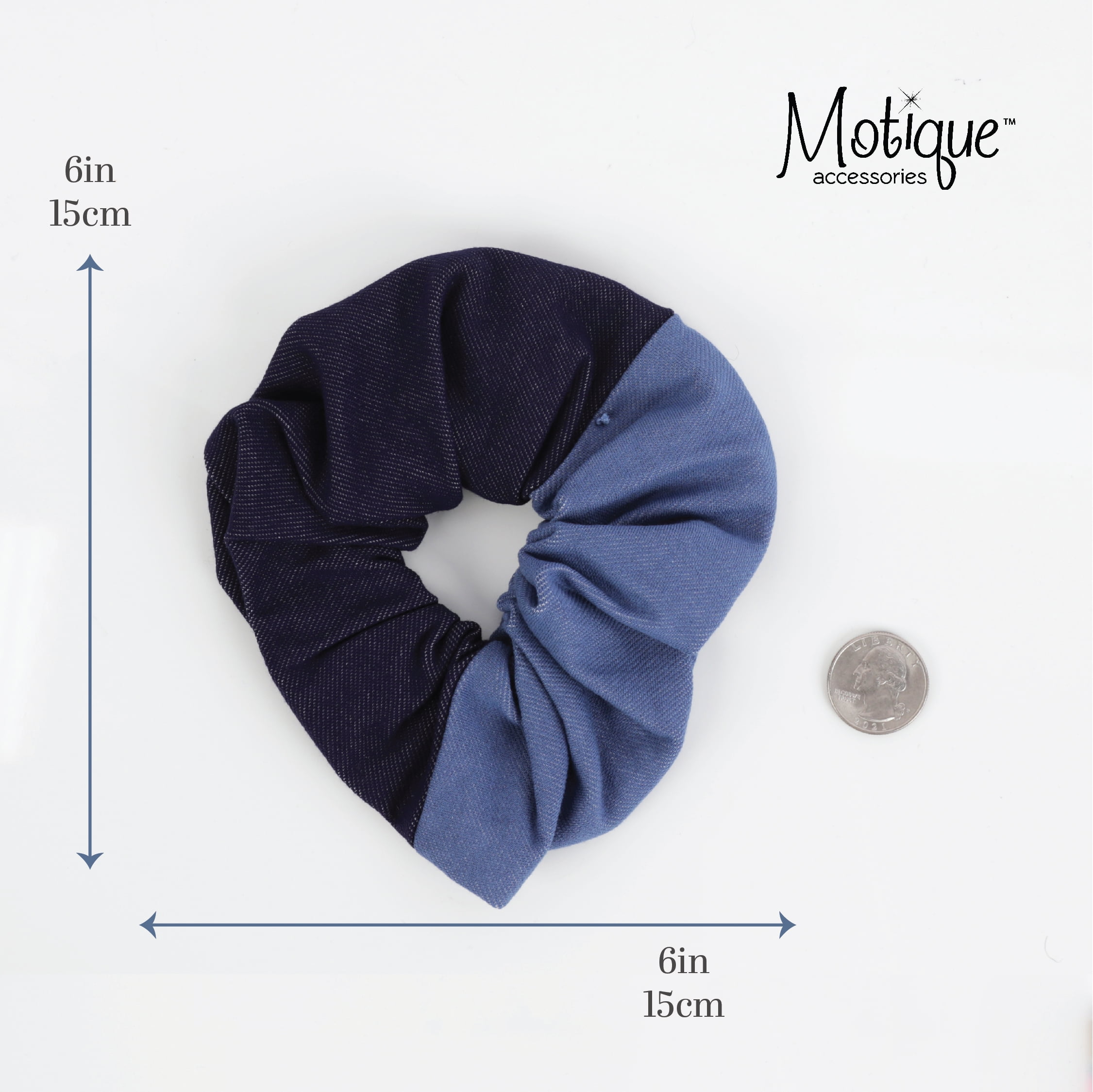 ☆GLOWNY☆ G DENIM SCRUNCHIE 2 Colors GLOWNY G Denim Scrunchie - Deep Blue | International Store