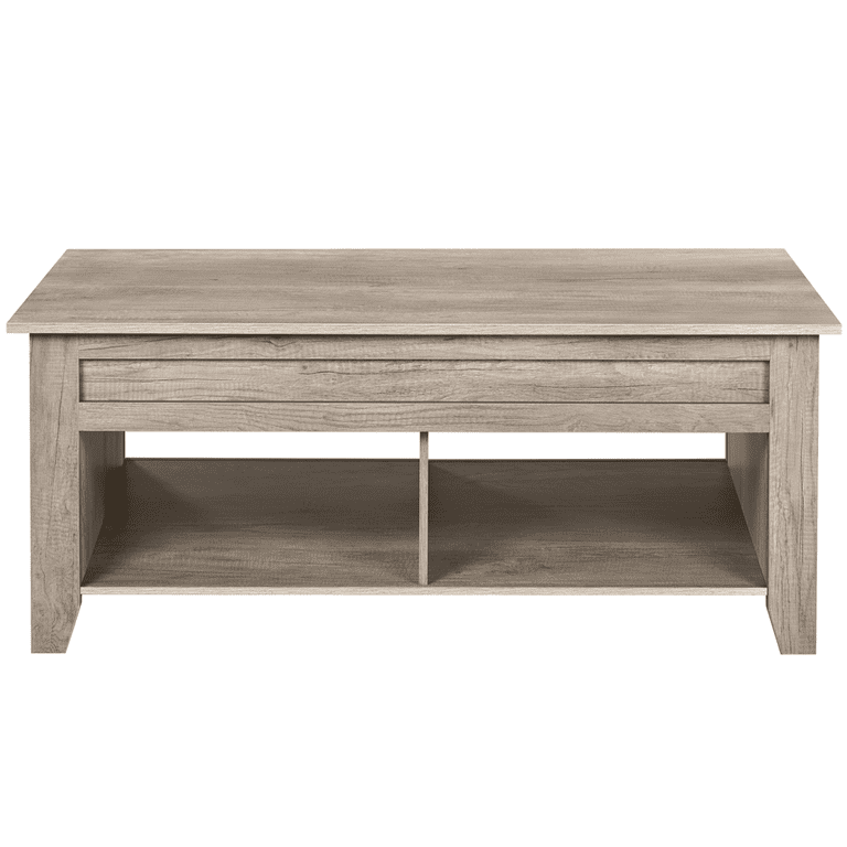 Yaheetech 39.5in Lift Top Coffee Table with Storage & Shelves photo 8
