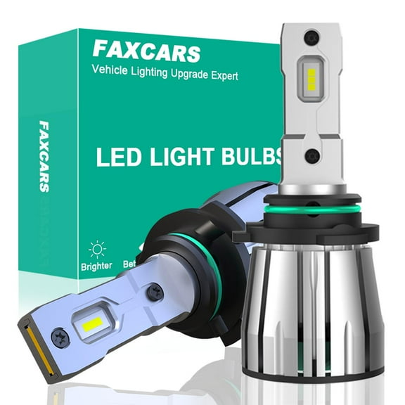 9005XS/HB3A High Performance LED Headlight Bulbs 9005/HB3 High Beam Conversion Kits 6500K Cool White OEM Direct Replacement Plug and Play, Pack of 2