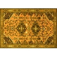 thumbnail image 1 of Ahgly Company Machine Washable Indoor Rectangle Persian Yellow Traditional Area Rugs, 5' x 8', 1 of 4