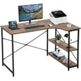 thumbnail image 1 of BestOffice 47” Extra Large Gaming Desk, Modern Computer Table, Simple Executive Study Workstation for Home Office or Small Spaces, Brown, 1 of 7