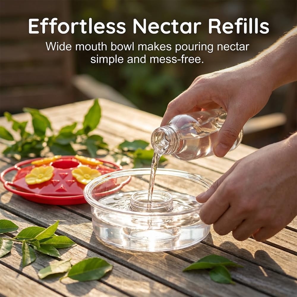 Hummingbird Feeder for Outdoors, 2026 New Multicolor Garden Bird Feeder, Leak-Proof Hanging Nectar Feeder for Backyard, Durable Hummingbird Feeder Bird Feeding Station for Bird Lovers (2Pcs)