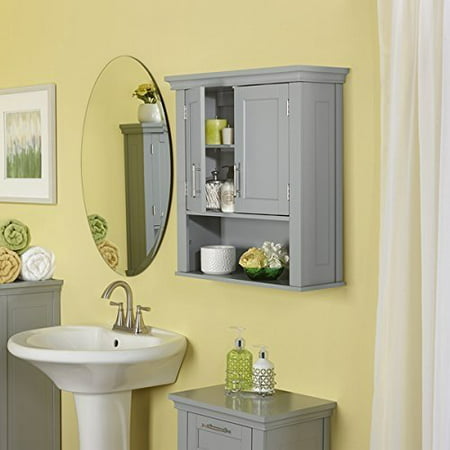 Riverridge Somerset Collection Grey Mdf 2 Door Wall Cabinet