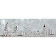thumbnail image 2 of Stimson, Diane 24x11 Gold Ornate Wood Framed with Double Matting Museum Art Print Titled - NY Skyline, 2 of 4