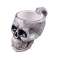 thumbnail image 3 of KOYPTL Glossy 3D Skull Glass Coffee Mug with Skeleton Bone Handle,Gothic Spooky Novelty Drink Cup,Halloween Gift Decor for Coffee Tea Hot Cocoa Daily Use Gray, 3 of 7