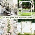 thumbnail image 7 of Lewondr Artificial Eucalyptus Garland with Flower, 2Pack 13FT Faux Floral Greenery Garlands Fake Flowers Vines, Maintenance-Free for Wedding Table Backdrop Party Centerpiece Room Decor, Pink, 7 of 7