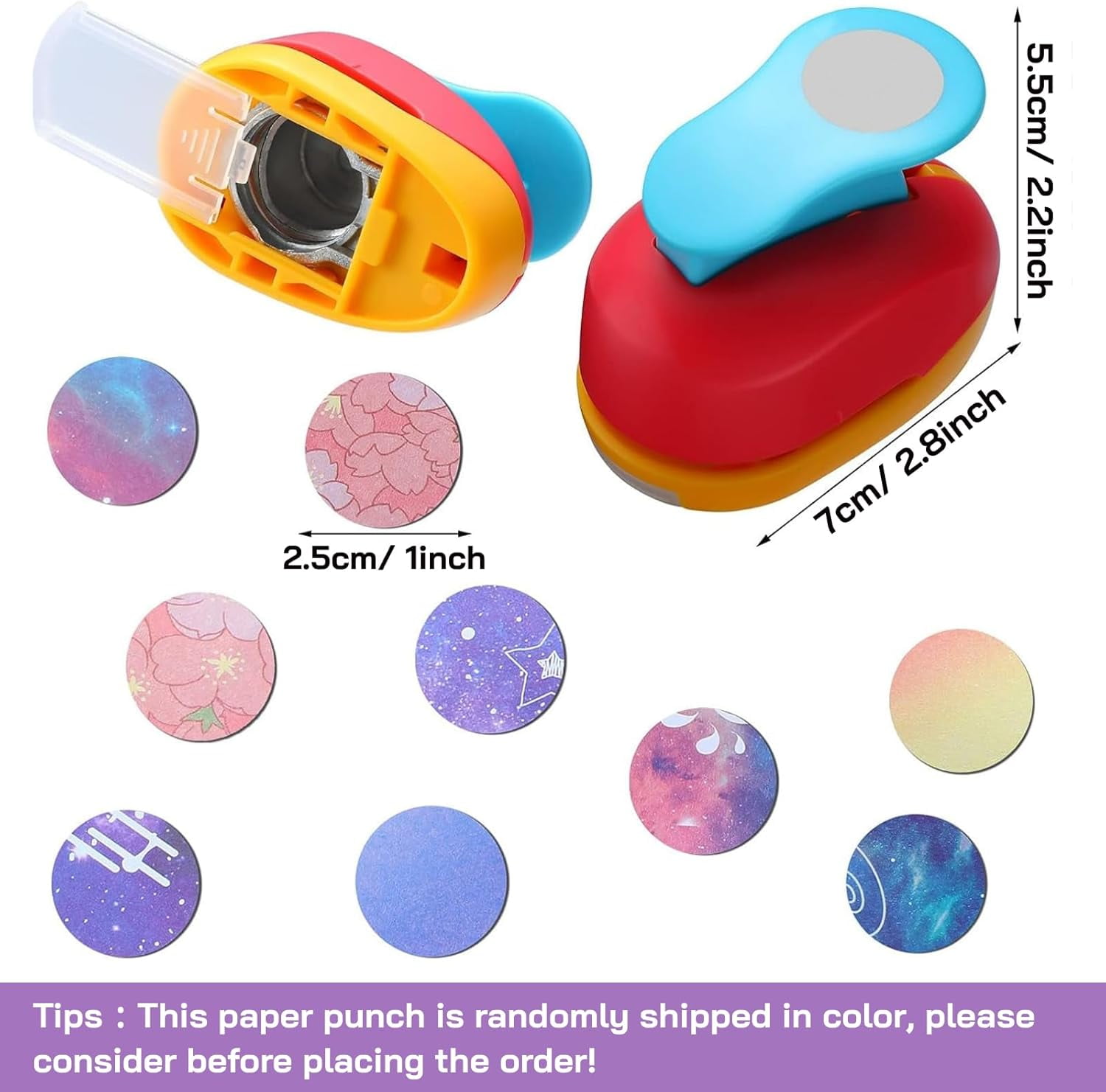 101pcs Fridge Glass Magnets Craft Set Include Craft 1-Inch Paper Punch Round Disc Ferrite Ceramic Magnets with Transparent Glass Cabochons for DIY Refrigerator Magnet Crafts