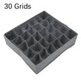 thumbnail image 2 of EIMELI 30 Slots Storage Box Wardrobe Organiser Drawer Socks Ties Underwear, 2 of 10