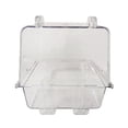 thumbnail image 2 of Flmtop Pet Bird Parrot Clear Shower Bathing Tub Box Hanging Bathtub Cage Cleaning Tool Clear, 2 of 9