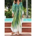 thumbnail image 2 of Bsubsach Caftan for Women Bathing Suit Cover Up Plus Size Animal Print Beach Dress Summer Outfits, 2 of 7