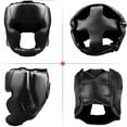 thumbnail image 3 of Visland Adjustable Sport Protective Head Gear Boxing Head Guard, Faux Leather Red, 3 of 4