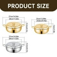 thumbnail image 3 of LEEYNEERDeep Fryer Pot Stainless Steel Japanese Frying Pot  Janpanese Style Tempura Frying Pot with Lid  With Temperature Control Oil Drip Drainer Rack  Or Fried Chicken  Shrimp  French, 3 of 9
