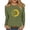 C-Army Green, variant on GERsome Womens Crew Neck 3/4 Length Sleeve T-Shirts Cute Casual Basic Tops Tunic Blouses Loose Fit Pullover