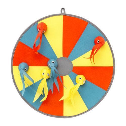 IKEA LUSTIGT Soft Dart Throwing Two Sides Game Web Target LATTJO