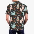 thumbnail image 6 of Wukai Rabbit Is Eating Carrots Men’s Polo Shirts,Quick-Dry Athletic Shirt,Classic Fit Shirts-Medium, 6 of 8