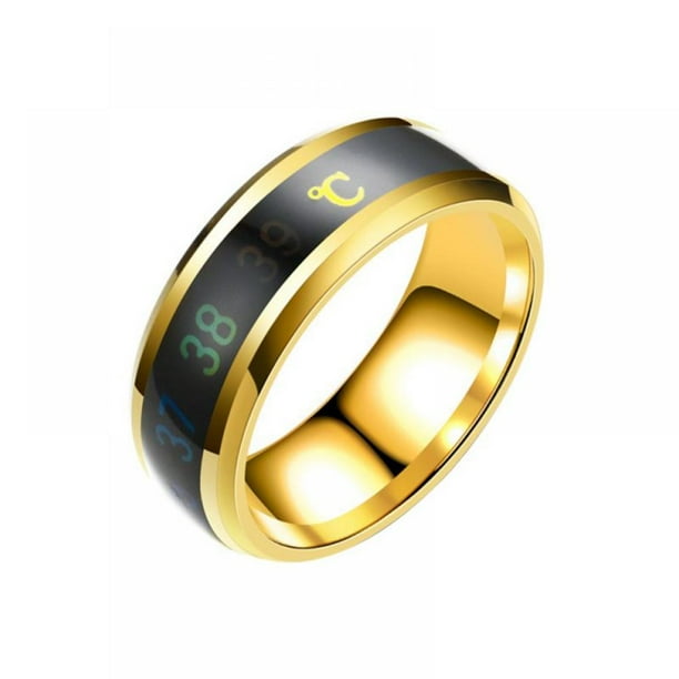 Temperature Monitor Rings Body Temperature Sensor Smart Rings Wedding