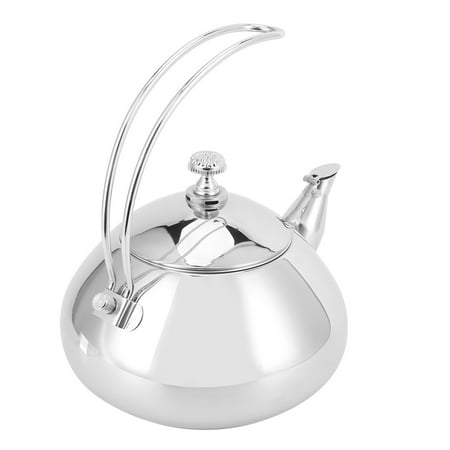 

Teapots And Kettles Durable Small Tea Kettle Teapot Coffee Kettle Stainless Steel Teapot With Infuser For Home Restaurant Hotel Cafe Silver 1.5L