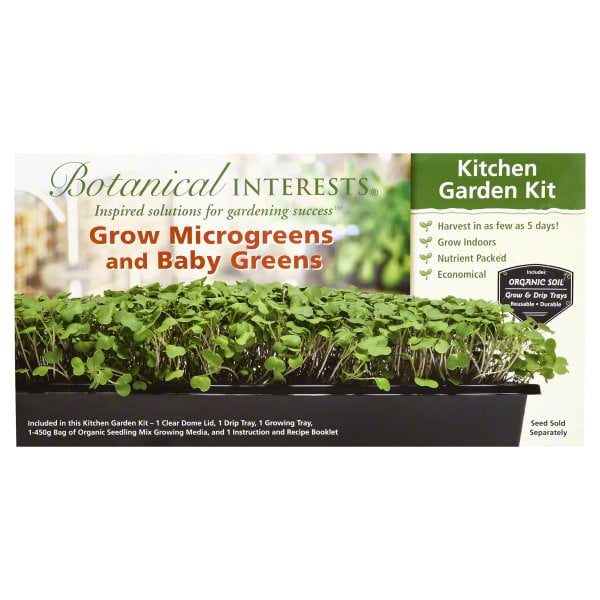 Botanical Interests Microgreens And Baby Greens Kitchen Garden Kit Baby Greens Kitchen Garden Kit