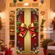 thumbnail image 4 of Decoraciones de Navidad Al Aire Libre Decoración de la Puerta Delantera de Navidad Ornamentos Impresos de la Puerta de Santa Claus, Feliz Navidad Suministros de Fiesta de la Puerta Delantera Interior, 4 of 7