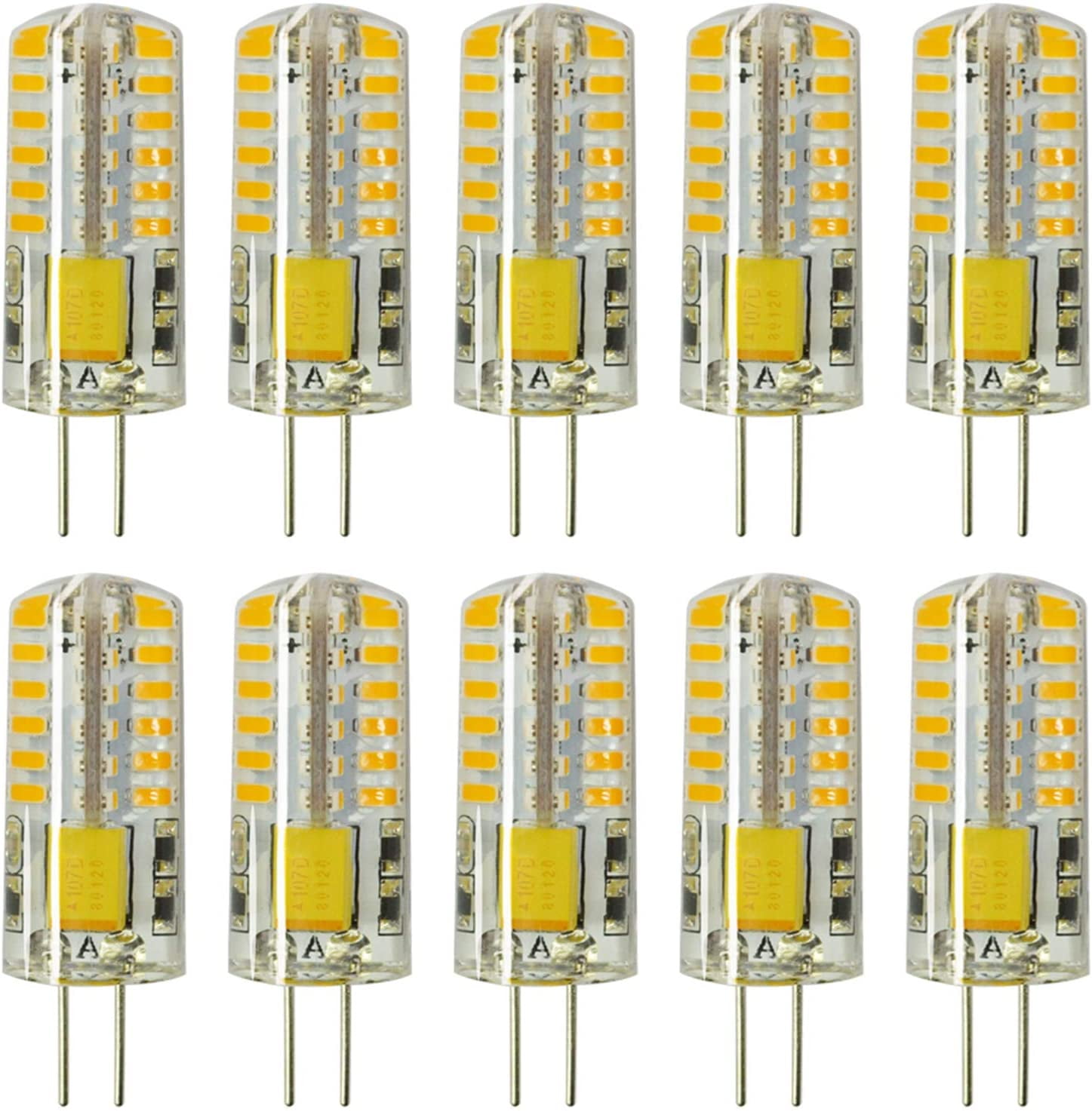10pcs G4 LED Bulbs Bi-Pin Base Light Bulbs 3W AC/DC T3 Halogen Bulb Replacement Landscape Bulbs(Warm White 3000K) - Walmart.com