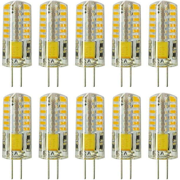 Vertolking systematisch Pilfer 10pcs G4 LED Bulbs JC Bi-Pin Base Light Bulbs 3W AC/DC 12V 20W-30W T3  Halogen Bulb Replacement Landscape Bulbs(Warm White 3000K) - Walmart.com