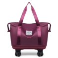 thumbnail image 1 of Large Capacity Travel Bag with Wheels, Universal Wheel Removable, Expandable Foldable Duffle Bag, 1 of 7