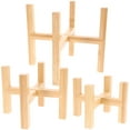 thumbnail image 1 of 3pcs Flower Pot Stands Flower Pot Holders Wooden Bonsai Stands Bonsai Racks, 1 of 7