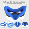 thumbnail image 5 of Silicone Cover Set Accessories for Meta/Oculus Quest 3s Includes VR Silicone mask, Lens Protector, TPU Hardshell Cover, Battery Opening Controller Grip Cover, Disposable Eyecup, 5 of 8