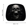 thumbnail image 4 of 2 Pack Halloween Ghost Face Headrest Covers for Cars, Universal Elastic Funny Auto Seat Protector with Luminous Glowing Eyes for SUV Truck, Halloween Decorations, 4 of 5