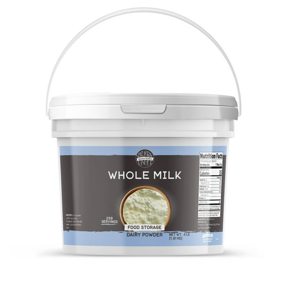 Birch & Meadow 1 Gallon Bucket of Whole Milk Powder, Light Sweet Taste 64 Ounce