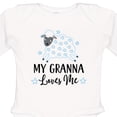 thumbnail image 4 of Inktastic My Granna Loves Me Lamb Boys or Girls Long Sleeve Baby Bodysuit, 4 of 5