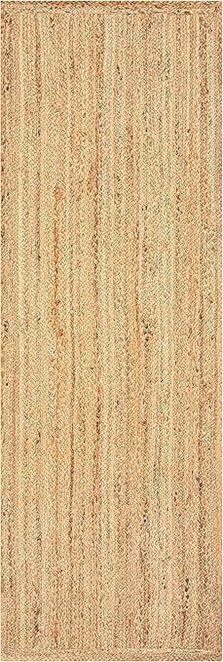 Handwoven Natural Jute Area Rug , Floor Rugs & CarpetSize - 2.6 x 7 Feet (78 cm x 210 cm)