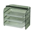 thumbnail image 2 of Aursykel Multi functional Kitchen Organizer Transparent Storage Drawer Shelf for Fruits Vegetables Side Dishes Multi layer Design Easy Extraction Anti slip for Home Organization, 2 of 8