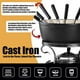 thumbnail image 4 of Juego de fondue de hierro fundido Artestia: fondue tradicional suiza de 2 l para queso y chocolate, para 4-6 personas. Ideal para derretir queso, chocolate, caramelo y más (negra)., 4 of 5