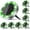 Green, variant on Peasur Solar Ground Lights, IP68 Waterproof Disc Lights, Anti-Rust Landscape Lighting for Pathway, Garden, Yard and Driveway