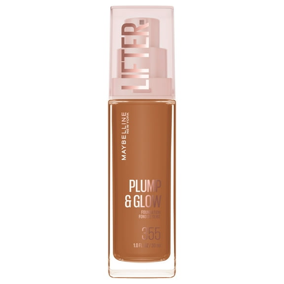 Maybelline Lifter Plump & Glow Foundation, Hyaluronic Acid, 355 Cool, 1 Piece