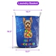 thumbnail image 5 of Autism Awareness Yorkshire Terrier Accept Understand Love Foldable Laundry Basket Yorkie Dog Lover Gifts Organizer Storage with Handles - 12003, 5 of 5