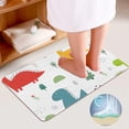 thumbnail image 4 of GZHJMY Bathroom Mat set of 3， Seamless Pattern Dinosaur and Tree 3 Pieces Bath Mats Set for Bathroom, Vintage Style Non-Slip Washable Cover Floor Rug Decorations for Kitchen Bathroom Bedroom, 4 of 6