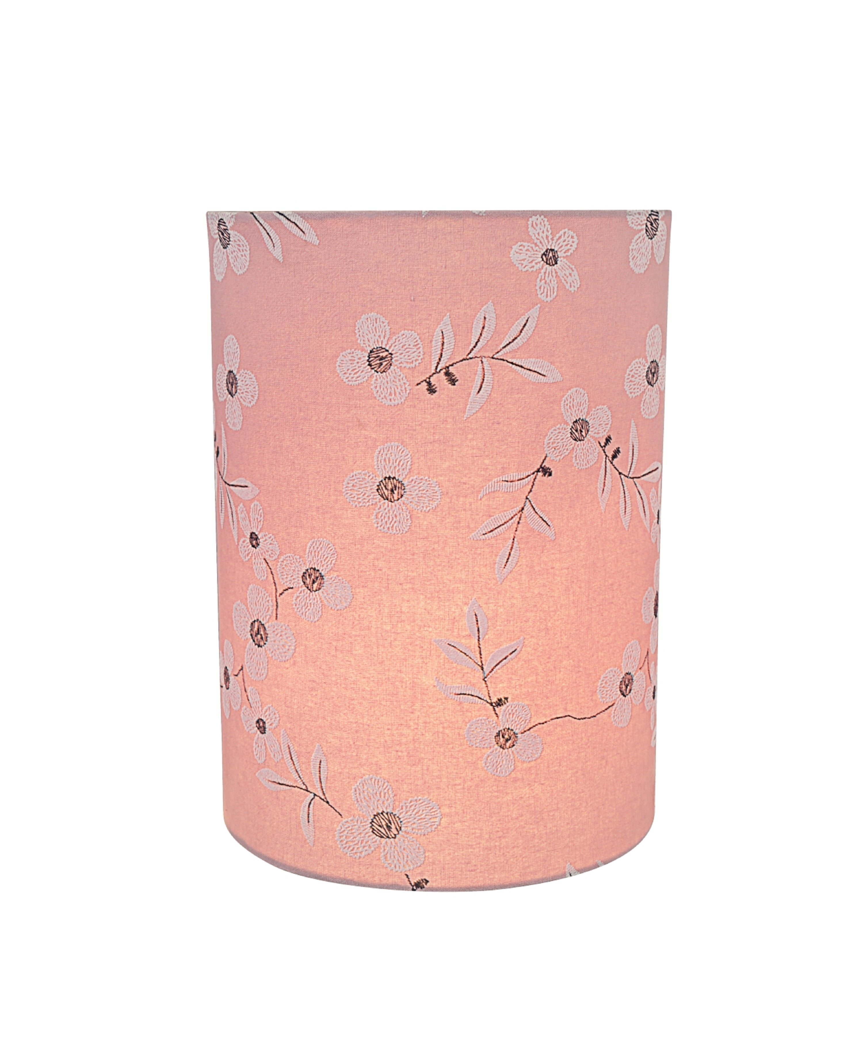 Aspen Creative 32132 Transitional Drum (Cylinder) Shape Spider Construction Lamp Shade in Pink, 8" wide (8" x 8" x 11")