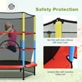 thumbnail image 6 of Gymax 55'' Kids Trampoline Recreational Bounce Jumper W/Safety Enclosure Net Heavy-duty, 6 of 10