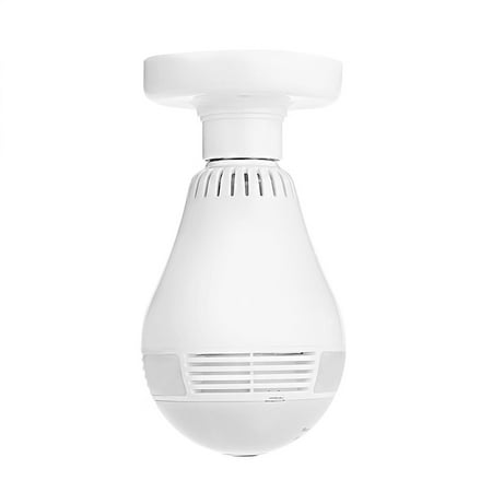 Agptek Mini Wifi Security Camera Light Bulb 360 Degree Panoramic