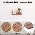 thumbnail image 5 of Floating Shelves for Projector 15.75 * 6 Inch 1 Set Wooden Shelf for Wall No Drill Wall Mounted Under TV Shelf for Storage Hanging Shelf for Bathroom Living Room Bedroom Kitchen (Black), 5 of 8