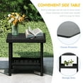 thumbnail image 7 of 5 Piece Outdoor Patio Furniture Set with Table&Ottoman Outdoor Furniture Patio Set Bistro Wicker Patio Set of 2 Patio Conversation Sets for Porch Balcony Deck(Black Wicker&White Cushion), 7 of 7
