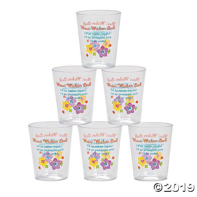 Drink Recipe Disposable Shot Glasses Walmart Com