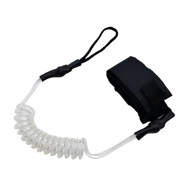 5.5mm Wirst Leg / Rope Surfboard Leash - Paddle Leash Clear